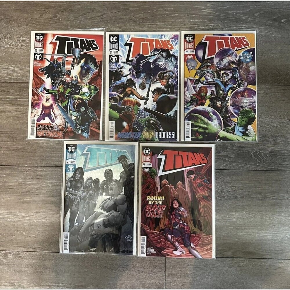 TITANS DC Universe Comic Lot Issues #23 #24 #25 #26 #27 VG